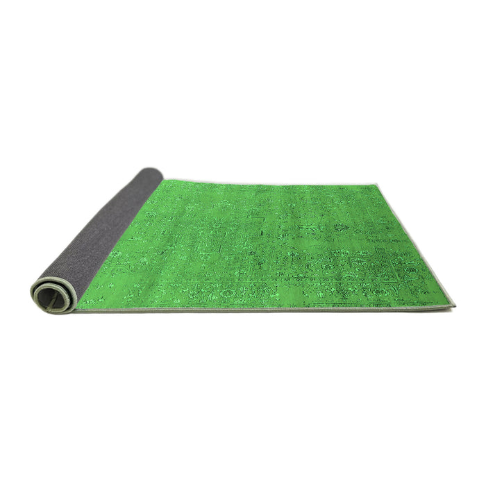 Sideview of Oriental Green Industrial Rug, urb2511grn
