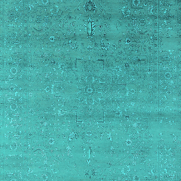 Oriental Turquoise Industrial Rug, urb2511turq