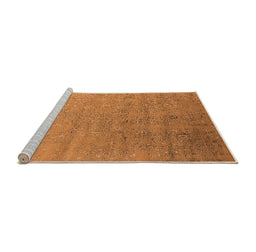 Sideview of Machine Washable Oriental Orange Industrial Area Rugs, wshurb2511org