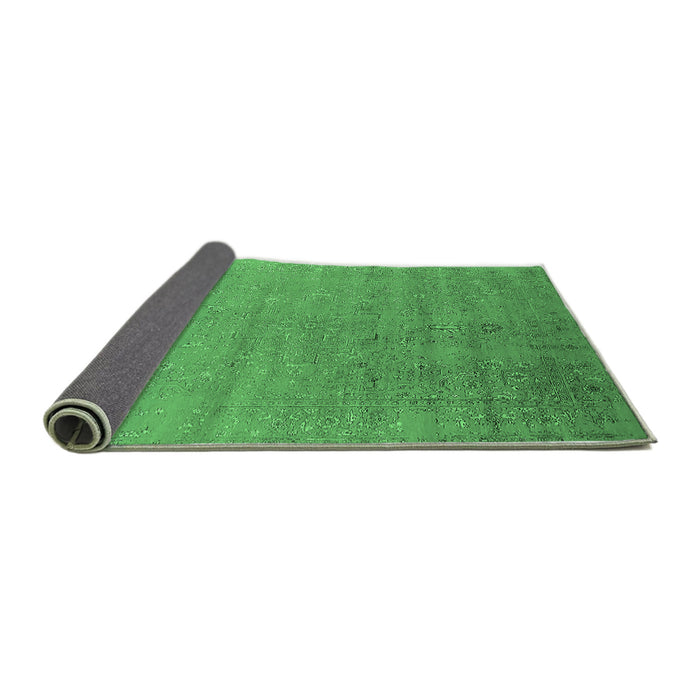 Sideview of Oriental Emerald Green Industrial Rug, urb2511emgrn