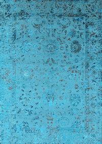 Oriental Light Blue Industrial Rug, urb2512lblu