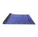 Sideview of Oriental Blue Industrial Rug, urb2512blu