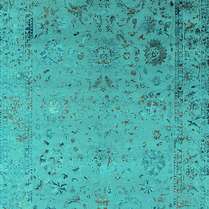 Oriental Turquoise Industrial Rug, urb2512turq