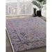 Mid-Century Modern Mauve Taupe Purple Oriental Rug in Family Room, urb2512