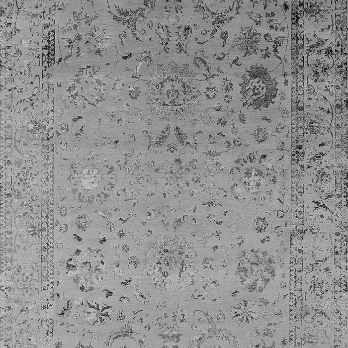 Machine Washable Oriental Gray Industrial Rug, wshurb2512gry