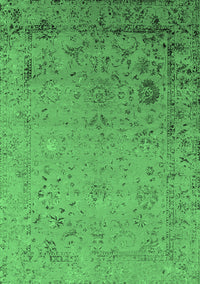 Oriental Emerald Green Industrial Rug, urb2512emgrn