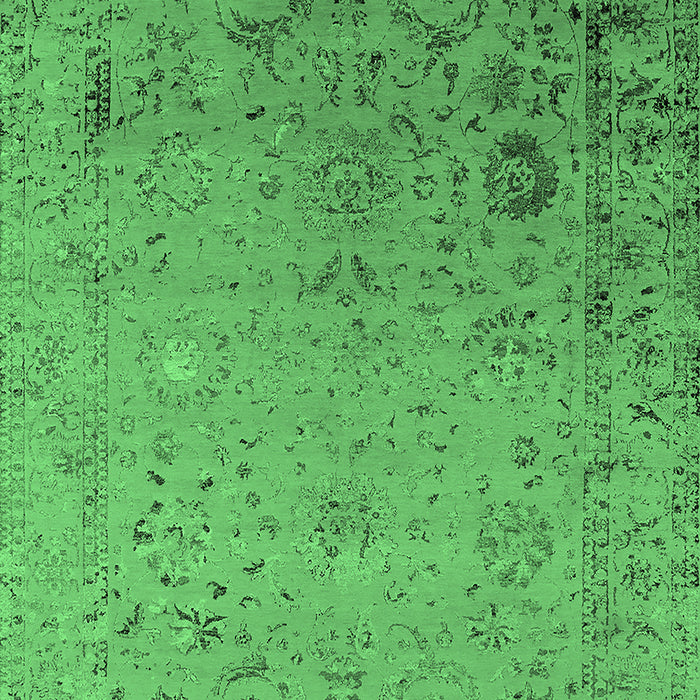 Oriental Emerald Green Industrial Rug, urb2512emgrn
