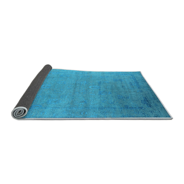 Sideview of Oriental Light Blue Industrial Rug, urb2513lblu