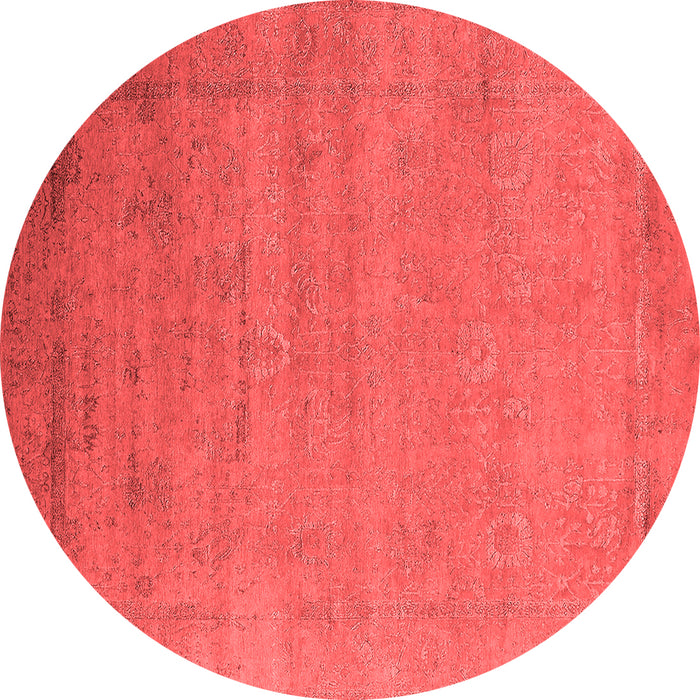 Machine Washable Oriental Red Industrial Rug, wshurb2513red