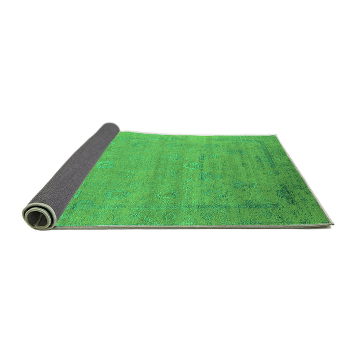 Sideview of Oriental Green Industrial Rug, urb2513grn