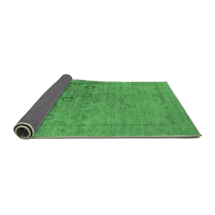 Sideview of Oriental Emerald Green Industrial Rug, urb2514emgrn