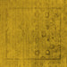 Square Oriental Yellow Industrial Rug, urb2514yw