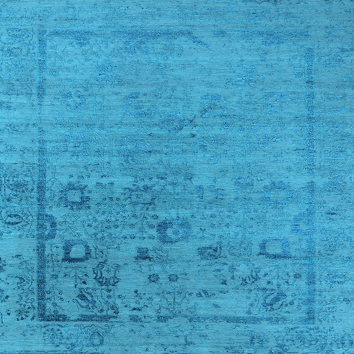 Square Oriental Light Blue Industrial Rug, urb2514lblu