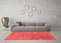 Industrial Red Washable Rugs
