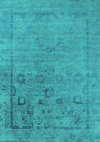 Oriental Turquoise Industrial Rug, urb2514turq