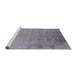 Sideview of Machine Washable Industrial Modern French Lilac Purple Rug, wshurb2515