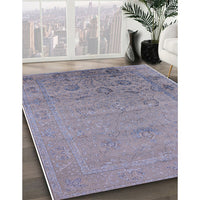 Mid-Century Modern French Lilac Purple Oriental Rug, urb2515