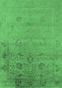 Oriental Emerald Green Industrial Rug, urb2515emgrn