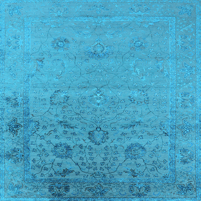 Square Oriental Light Blue Industrial Rug, urb2515lblu