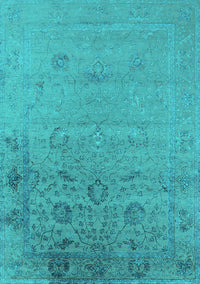 Oriental Turquoise Industrial Rug, urb2515turq