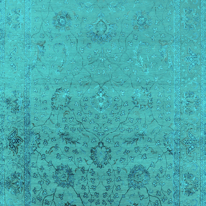 Oriental Turquoise Industrial Rug, urb2515turq