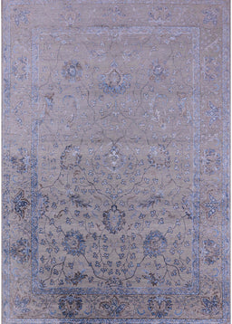 Mid-Century Modern French Lilac Purple Oriental Rug, urb2515