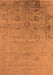 Oriental Orange Industrial Rug, urb2515org