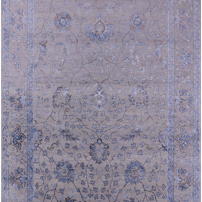 Machine Washable Industrial Modern French Lilac Purple Rug, wshurb2515