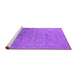 Sideview of Machine Washable Oriental Purple Industrial Area Rugs, wshurb2515pur