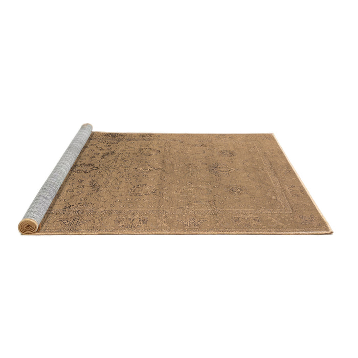 Sideview of Machine Washable Oriental Brown Industrial Rug, wshurb2515brn