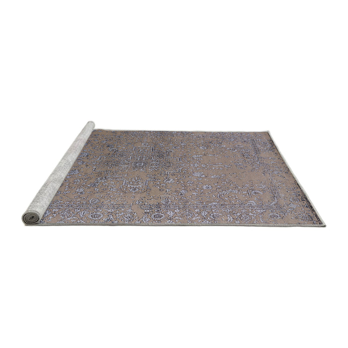 Sideview of Machine Washable Industrial Modern Puce Purple Rug, wshurb2516