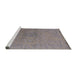 Sideview of Machine Washable Industrial Modern Puce Purple Rug, wshurb2516