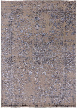 Mid-Century Modern Puce Purple Oriental Rug, urb2516