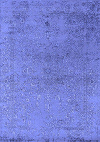 Oriental Blue Industrial Rug, urb2516blu