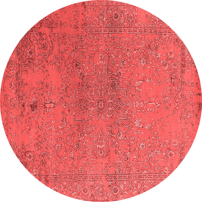 Machine Washable Oriental Red Industrial Rug, wshurb2516red