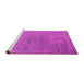 Sideview of Machine Washable Oriental Pink Industrial Rug, wshurb2516pnk