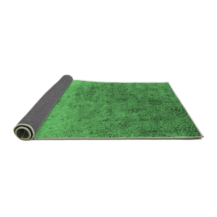 Sideview of Oriental Emerald Green Industrial Rug, urb2517emgrn