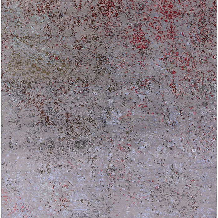 Machine Washable Industrial Modern Mauve Taupe Purple Rug, wshurb2517