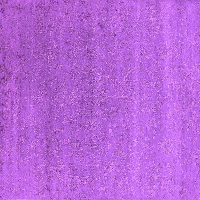 Square Machine Washable Oriental Purple Industrial Area Rugs, wshurb2518pur