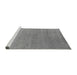 Sideview of Machine Washable Oriental Gray Industrial Rug, wshurb2518gry