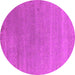 Round Oriental Pink Industrial Rug, urb2518pnk