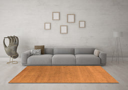 Machine Washable Oriental Orange Industrial Area Rugs in a Living Room, wshurb2518org