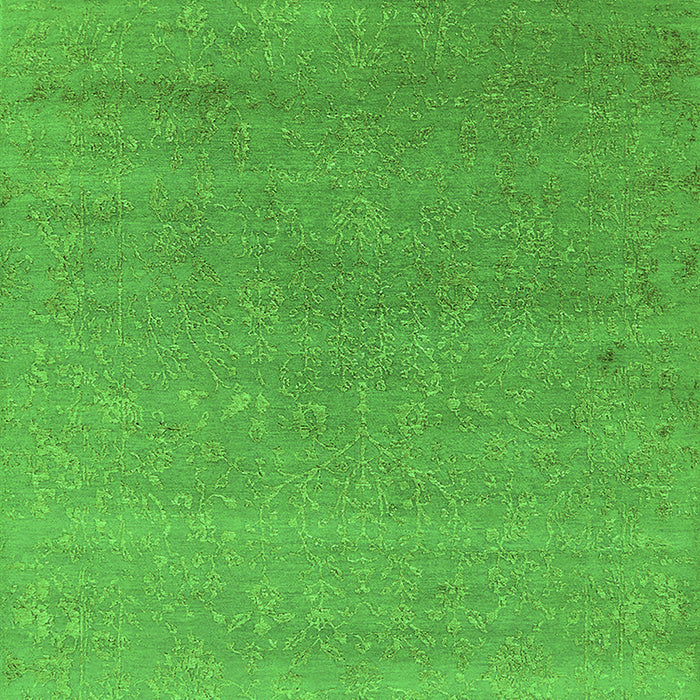 Machine Washable Oriental Green Industrial Area Rugs, wshurb2518grn