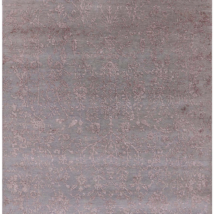 Machine Washable Industrial Modern Rose Dust Purple Rug, wshurb2518