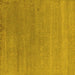Square Machine Washable Oriental Yellow Industrial Rug, wshurb2518yw