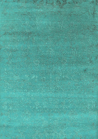 Oriental Turquoise Industrial Rug, urb2518turq