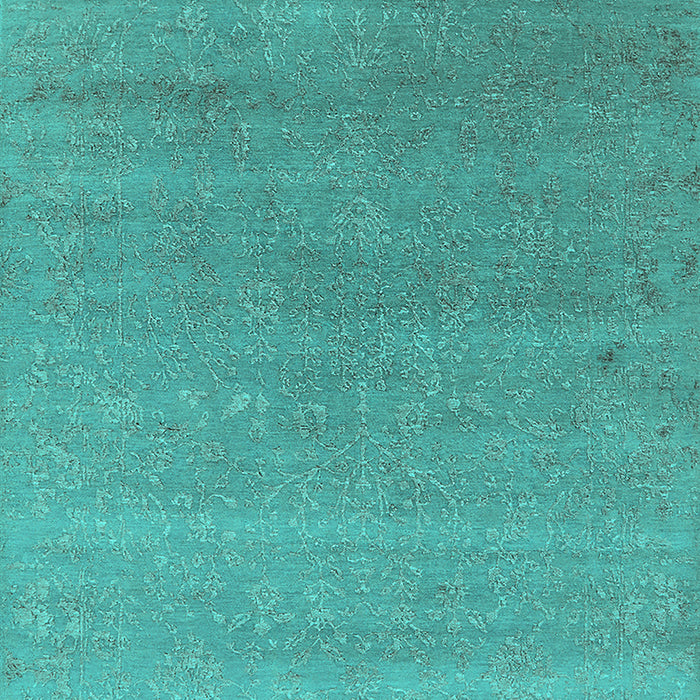 Oriental Turquoise Industrial Rug, urb2518turq