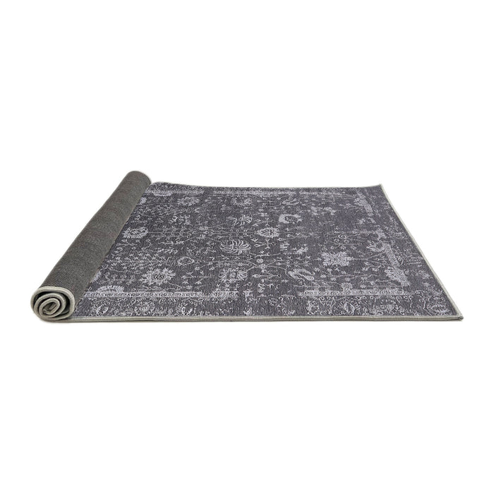Sideview of Mid-Century Modern Dark Gray Oriental Rug, urb2519