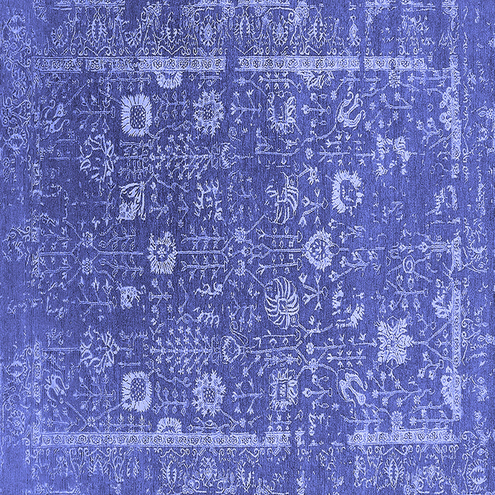 Square Oriental Blue Industrial Rug, urb2519blu