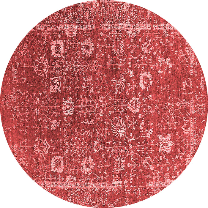 Machine Washable Oriental Red Industrial Rug, wshurb2519red